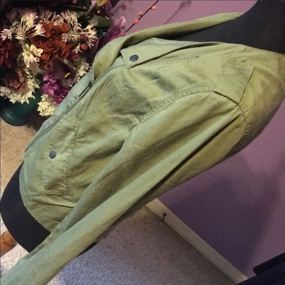 Sanctuary Moss Asymmetrical Moto Jacket. - Picture 5 of 9